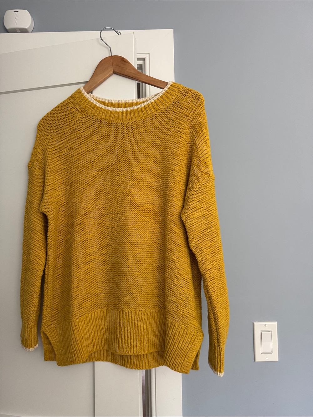 J. Crew Mustard Yellow Crewneck Sweater